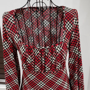 Checkered Pattern Top